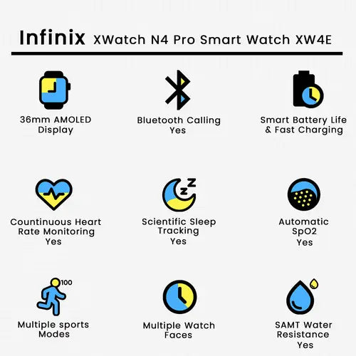 Infinix XWatch N4 Pro Smart Watch XW4E