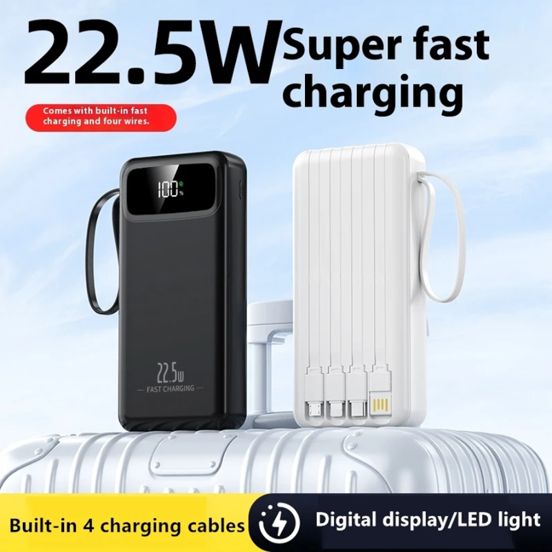 Login L-710 22.5W 30000mAh 2 Built-in Cables Power Bank